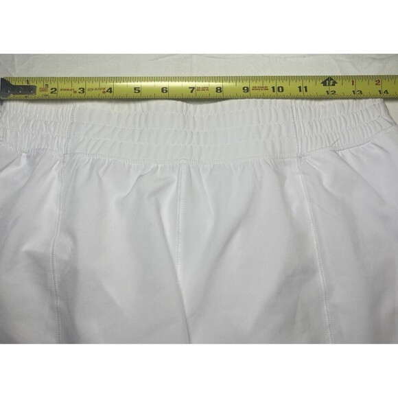 Gottex Studio White Active Running Shorts Sz Large NWT Stretch Moisture Wicking - Picture 6 of 8